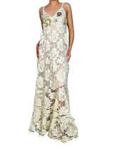 Vestido Traslucido Con Aplicaciones