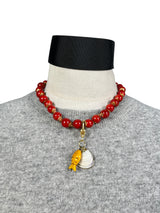 Collar Cerámica Rojo