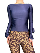 Polera Elasticada Satinada