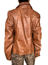 Chaqueta Biker Milena Camel
