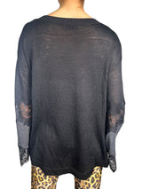 Sweater Mangas Bordadas