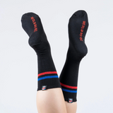 Calcetines Negro Tricolor Largo