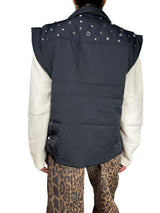 Parka Negra Sin Mangas