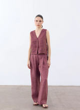 Pantalón Lino High Waist