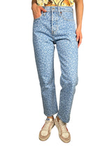 Jeans Animal Print Azul