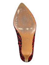Zapato animal print rojo