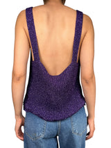 Polera Violet Brillos Tejida