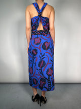Vestido Azul Estampado