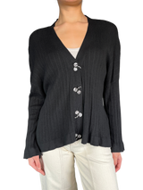 Sweater Negro Abierto