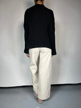 Sweater Negro Abierto