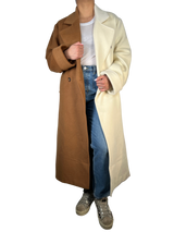 Abrigo Lana Bicolor Oversize