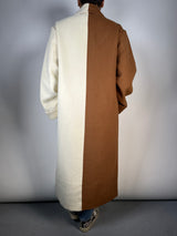 Abrigo Lana Bicolor Oversize