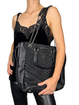 Cartera Praga Black Cuero