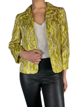 Blazer Estampado Metálizado