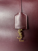 Cartera Cuero Burdeo