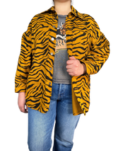 Chaqueta Denim Cebra Mostaza Oversize