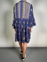 Vestido Viscosa Block Gold