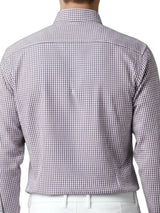Camisa clásica cuadros pequeños hombre