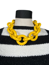 Collar Eslabón Amarillo