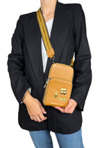 Bandolera Cuero Camel Love