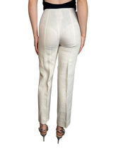 Pantalón Bordes De Cuero