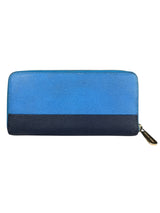 Billetera Bicolor Azul Negro