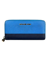 Billetera Bicolor Azul Negro