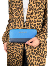 Billetera Bicolor Azul Negro