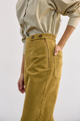 Pantalón Tiro Alto Cotelé