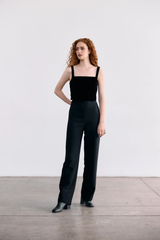 Pantalón Pretina Curva - Ónix