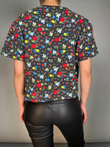 Polera Flores Corta