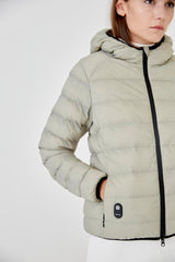 Parka Matcha Con Capucha Mujer - Sin Batería