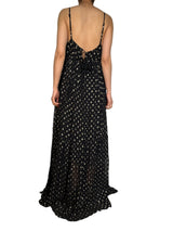 Vestido Viscosa Fibras Metalizadas