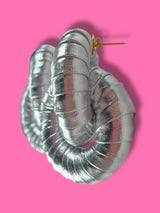 Aros Plateados Metallic Mini