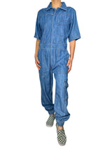 Enterito Macacāo Jeans Utilitário