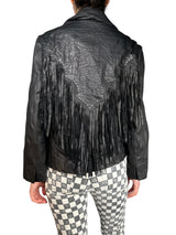 Chaqueta Fringes Cuero