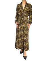 Vestido Largo Abotonado Print