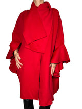 Abrigo Lana Estilo Poncho