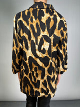 Blazer Lino Animal Print