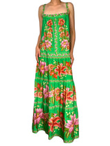 Vestido Verde Floreado