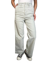 Jeans Straight Cropped Menta