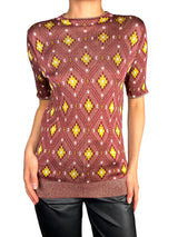 Polera Print Fibras Metalizadas