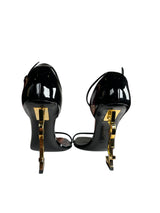 Sandalias Opyum De Charol Con Tacón Dorado