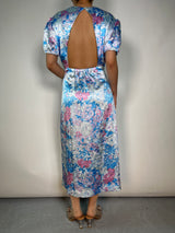 Vestido Wrap Satinado