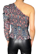 Blusa Asimétrica Lurex