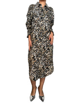 Vestido Botones Animal Print