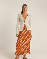 Sweater Seashell Tie Front Top