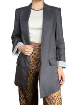 Blazer Gris Lino