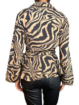 Blusa Wrap Zebra Print