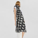 Foulard de jacquard negro y blanco TOUS Vera